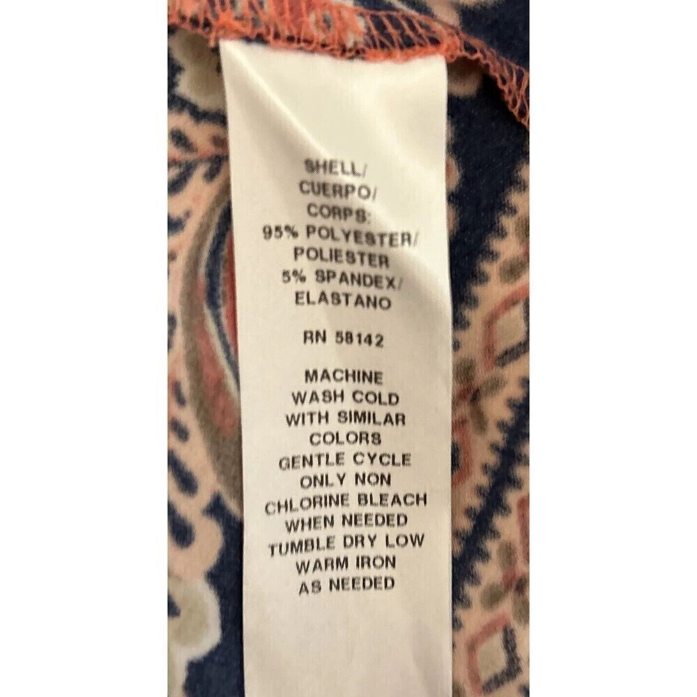 London Times Medallion Border Print Midi Shift Pink Navy Keyhole Plus Size 20W - Picture 12 of 12
